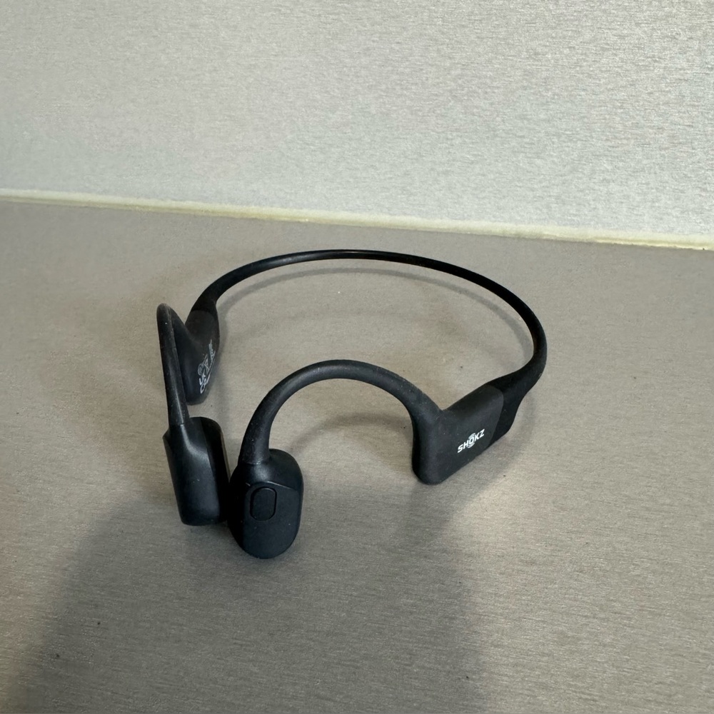 Shokz OpenRun S803 Bone Conduction Open-Ear Headphones Black With Cable